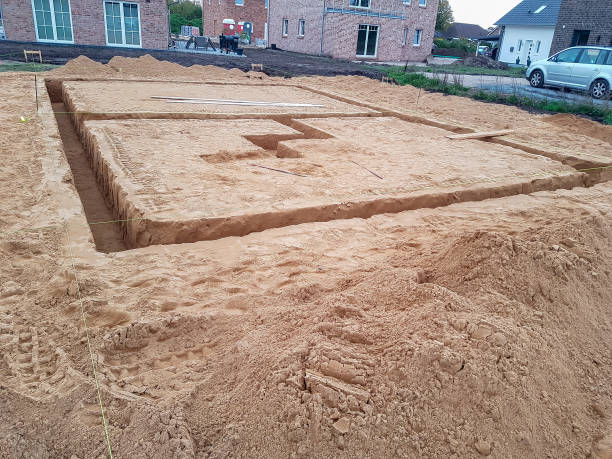 применение песка для строительства фундамента
